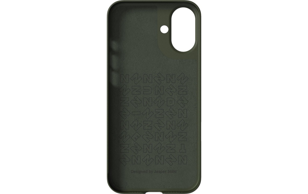 Nudient Coque arrière Boîtier mince Magsafe iPhone 16 Plus Vert pine