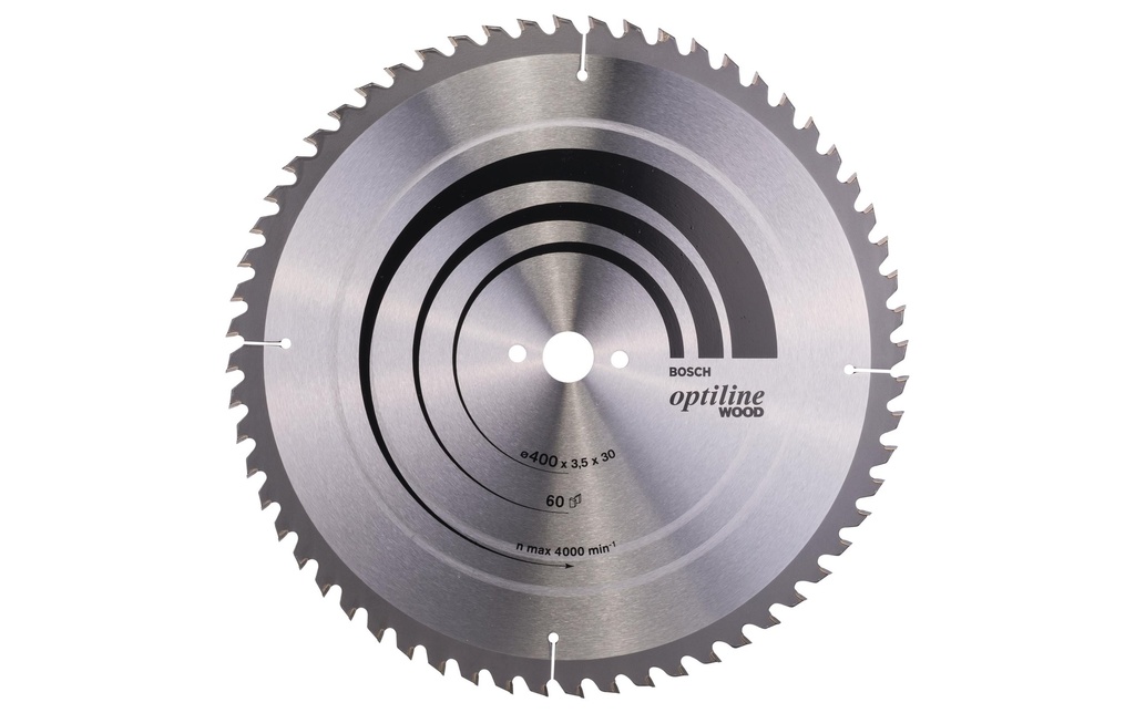 Bosch Professional Lame de scie circulaire Optiline Wood, 400 x 30 x 3.5 mm, Z 60