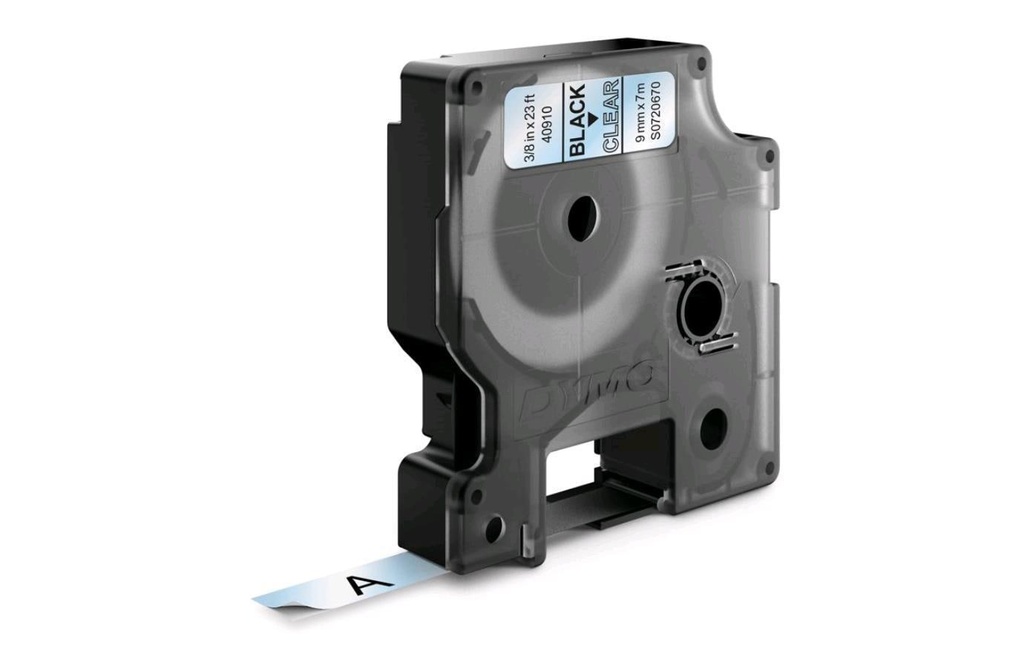 DYMO Dymo ruban D1 9mm trans./noir