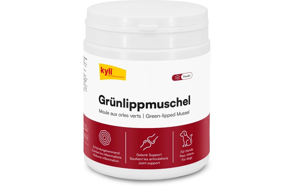 kyli Supplément alimentaire pour chiens Extrait de moule à lèvres vertes, 375 g
