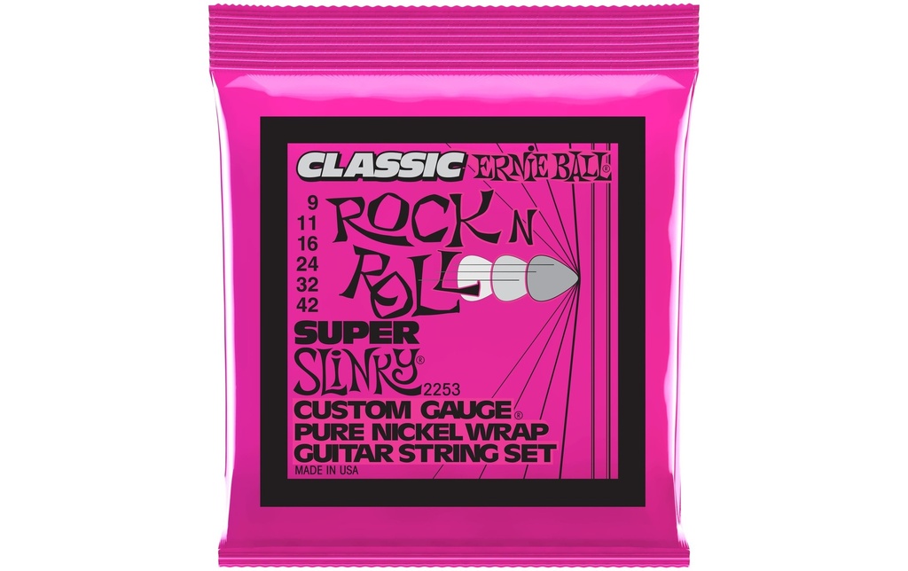 Ernie Ball Cordes de guitare 2253 Slinky Rock'N'Roll – Super 09-42