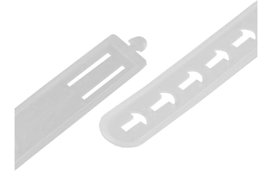 STEFFEN Serre-câble 100 pièces Blanc 130 mm x 15.5 mm