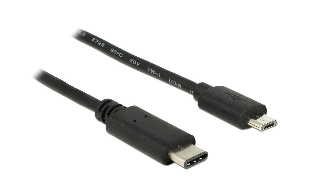 Delock Câble USB 2.0  USB-C - Micro-USB B 0.5 m