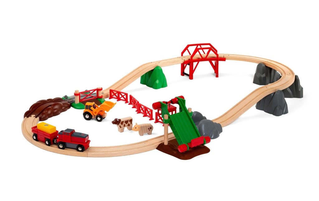 BRIO Chemin de fer Grand ensemble de fermes
