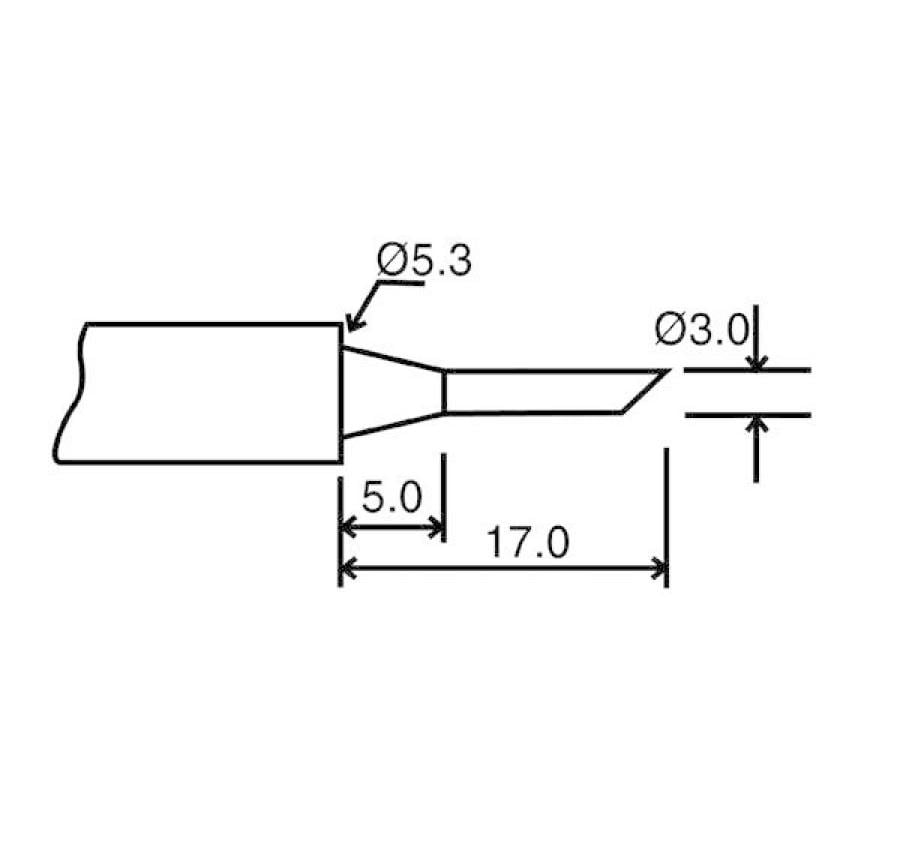 Velleman Pointe de brasage BITC10N3 rond 3 mm