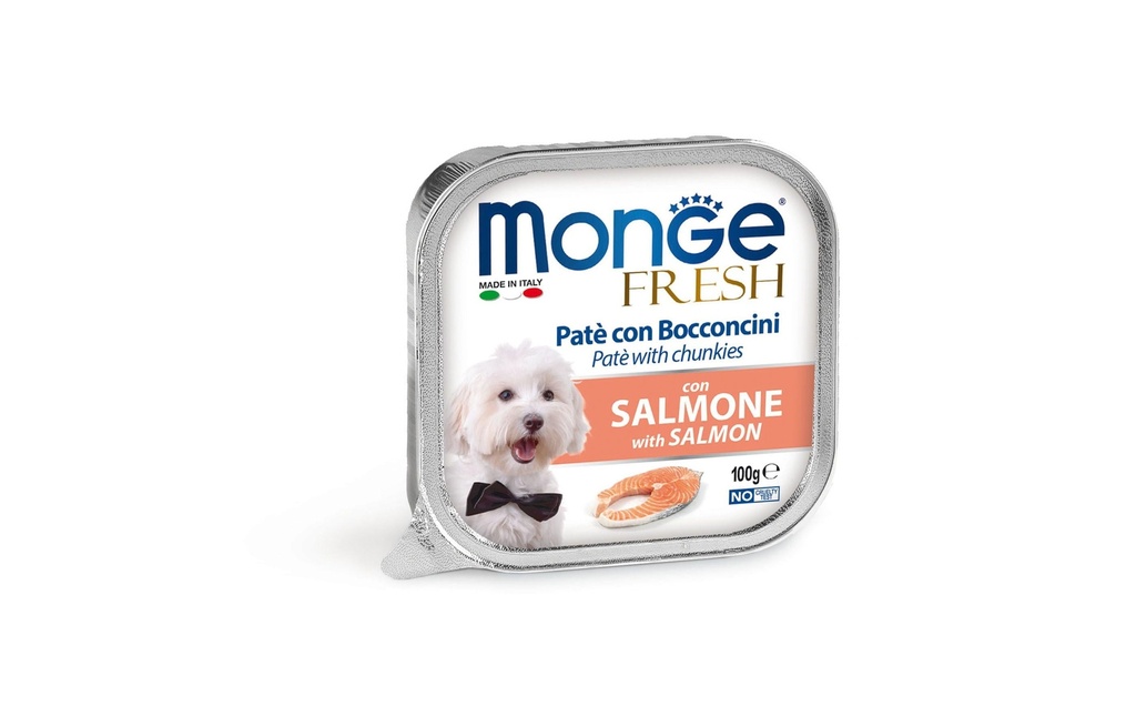 Monge Alimentation humide Fresh Pâté au saumon, 100 g