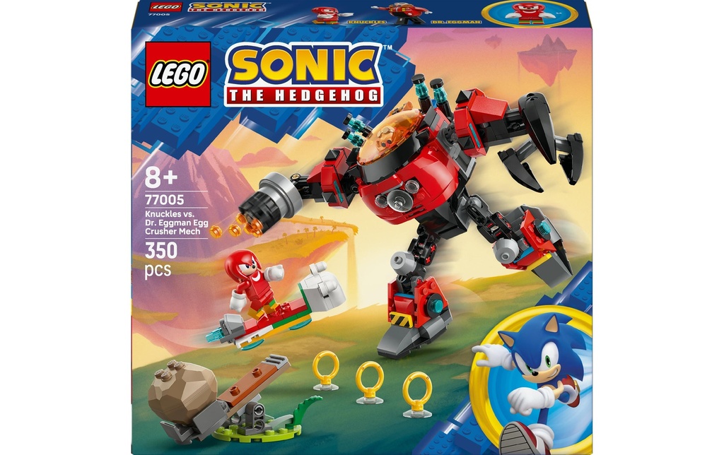 LEGO® Sonic Knuckles vs. Eggmans Egg Crusher Mech du Dr. 77005