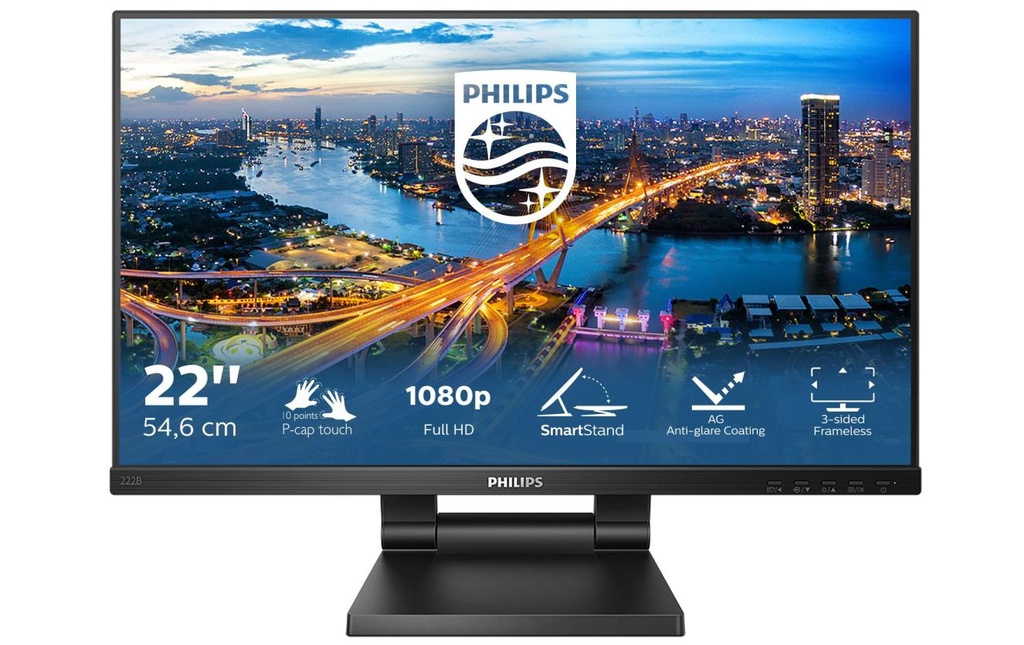 Philips Moniteur 222B1TC/00 Touch 21.5 , 1920 x 1080 (Full HD)