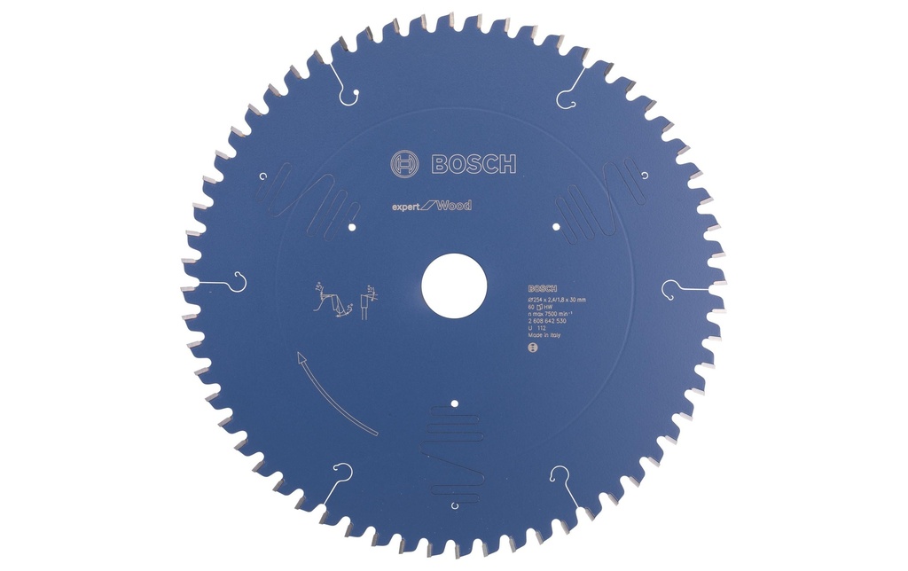 Bosch Professional Lame de scie circulaire Expert for Wood, 254 x 30 x 2.4 mm, Z 60