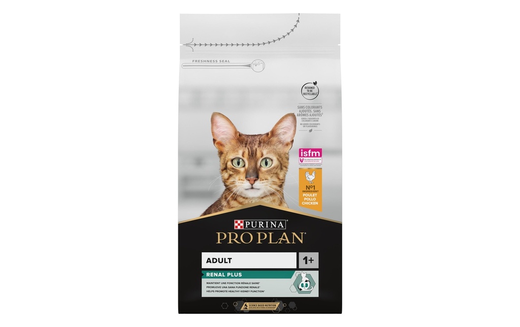 Purina Pro Plan Alimentation sèche Renal Plus Adult au poulet 10 kg