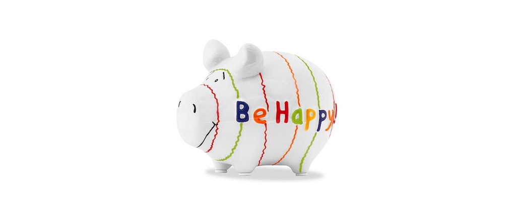 G. Wurm Tirelire Be Happy 12.5 x 9 x 9 cm