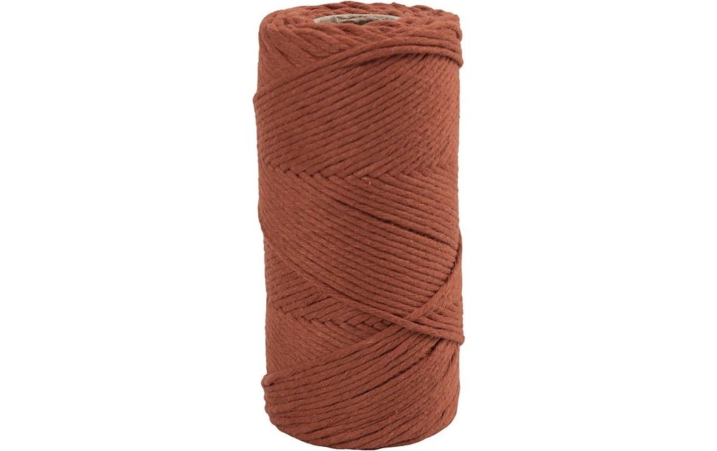 Creativ Company Fil de coton Cordon Macramé Orange