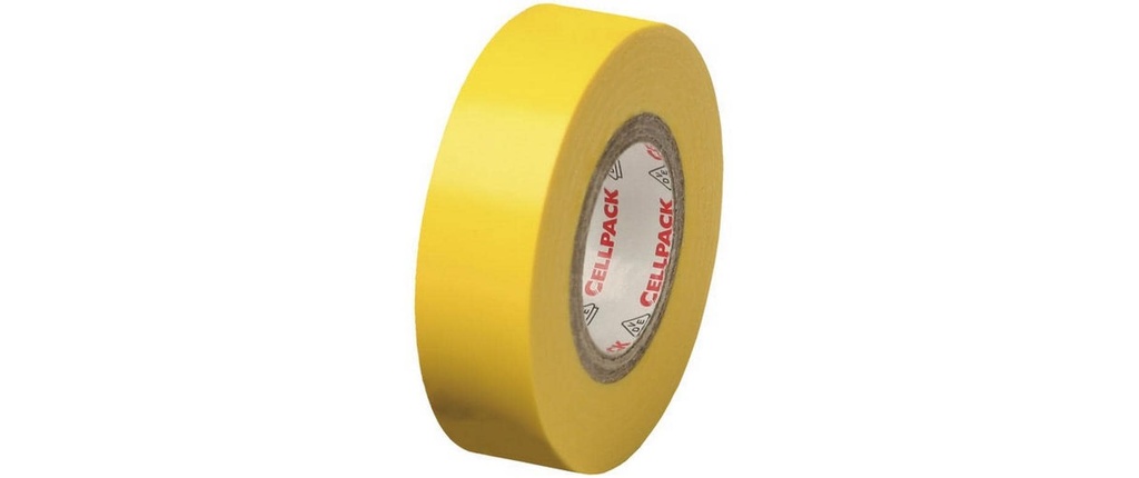 Cellpack AG Bande isolante 25 m x 30 mm, Jaune