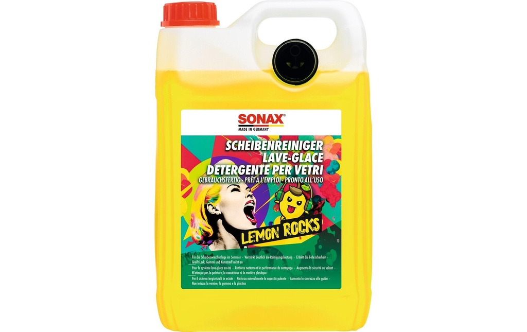 Sonax Nettoyant pour vitres prêt à l'emploi Citron, 5 l