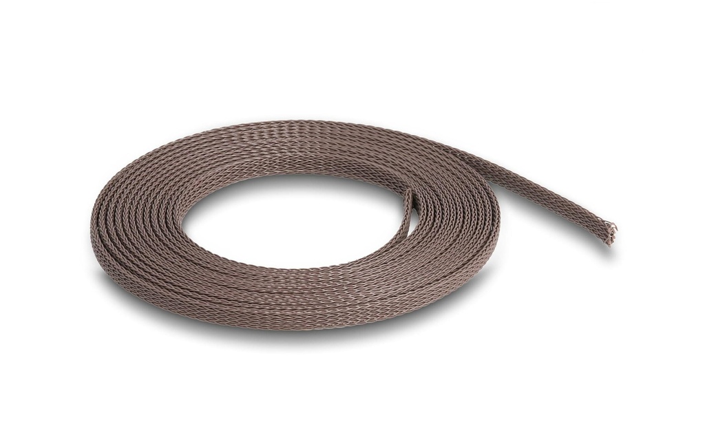 Delock Manchon tressé résistant au rongeurs, 2 m x 3 mm Brun