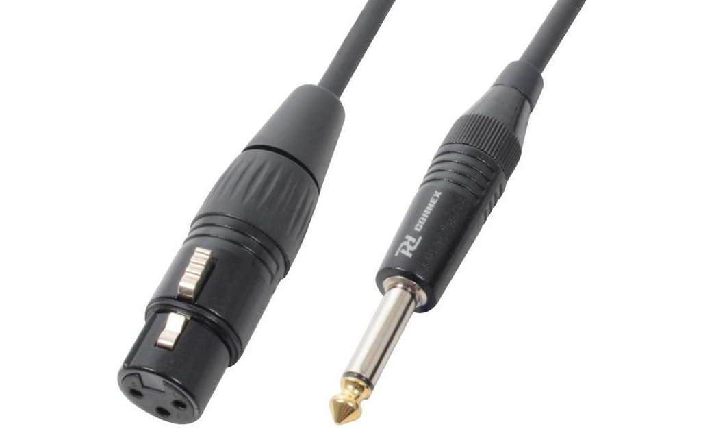 PD Connex CX40-12 XLR 3 pôles, femelle - jack 6.3 mm, mâle 12 m