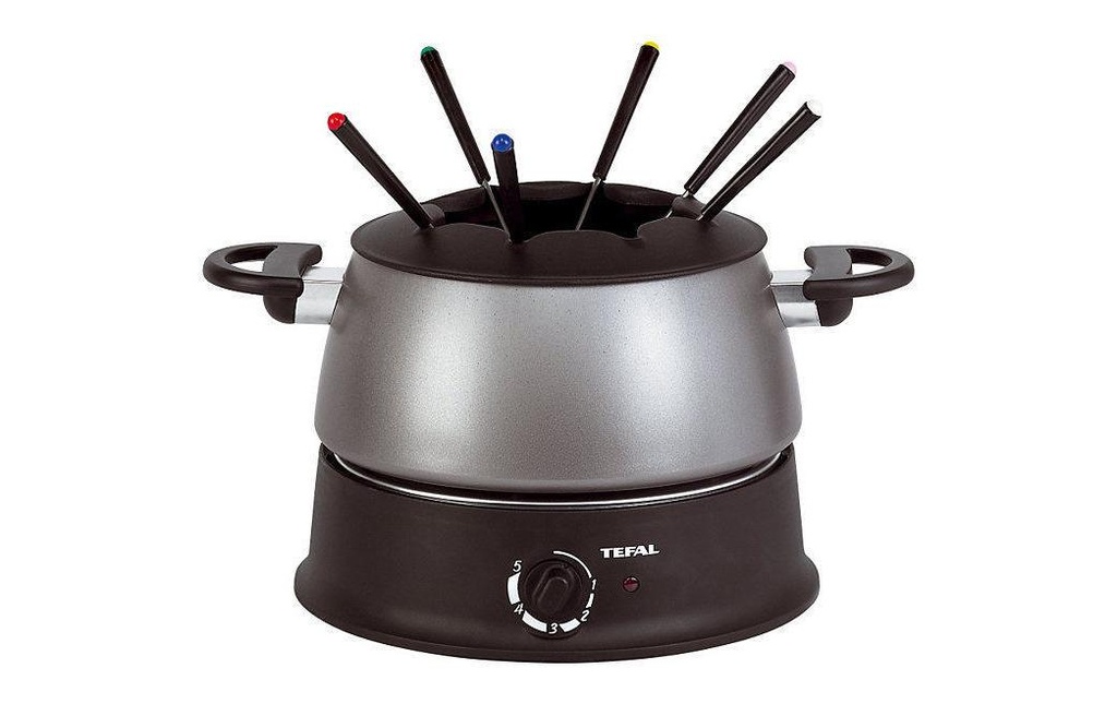 Tefal Service à fondue au fromage Multi EF3000 7 Pièce/s, Noir/Argenté