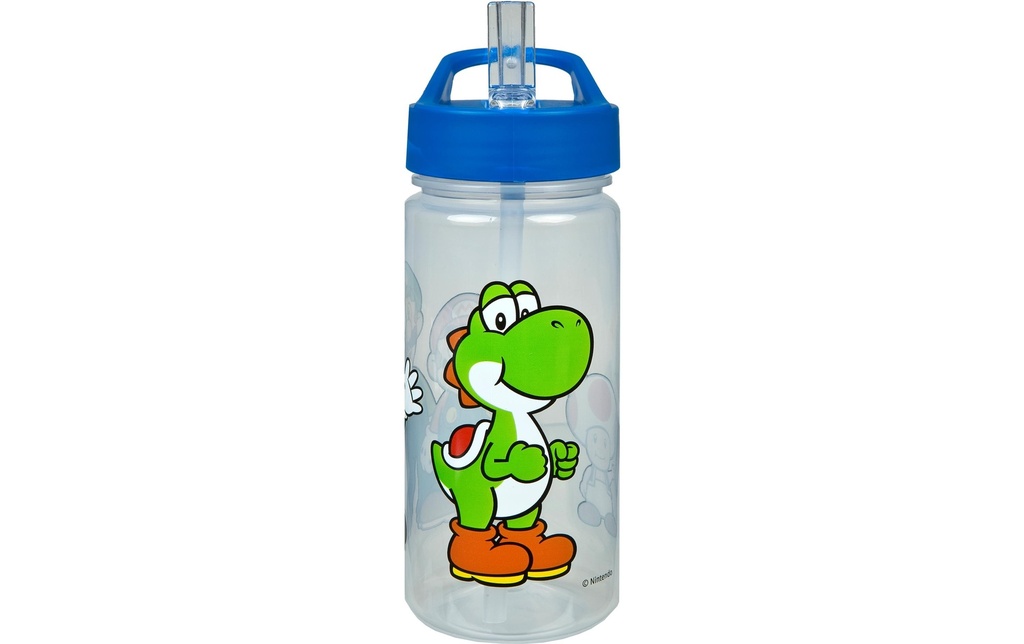 Scooli Gourde Super Mario 500 ml, Transparent/Bleu