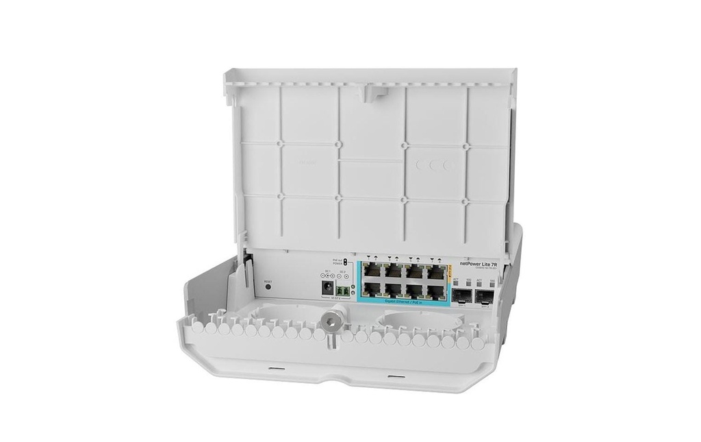 MikroTik GPEN PoE Switch netPower Lite 7R, Outdoor, 10 Port