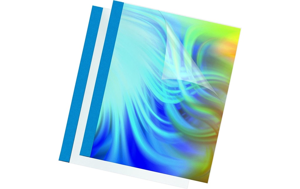 Fellowes Couverture de brochure Prestige pour 9-32 feuilles, 100 pièces, bleu