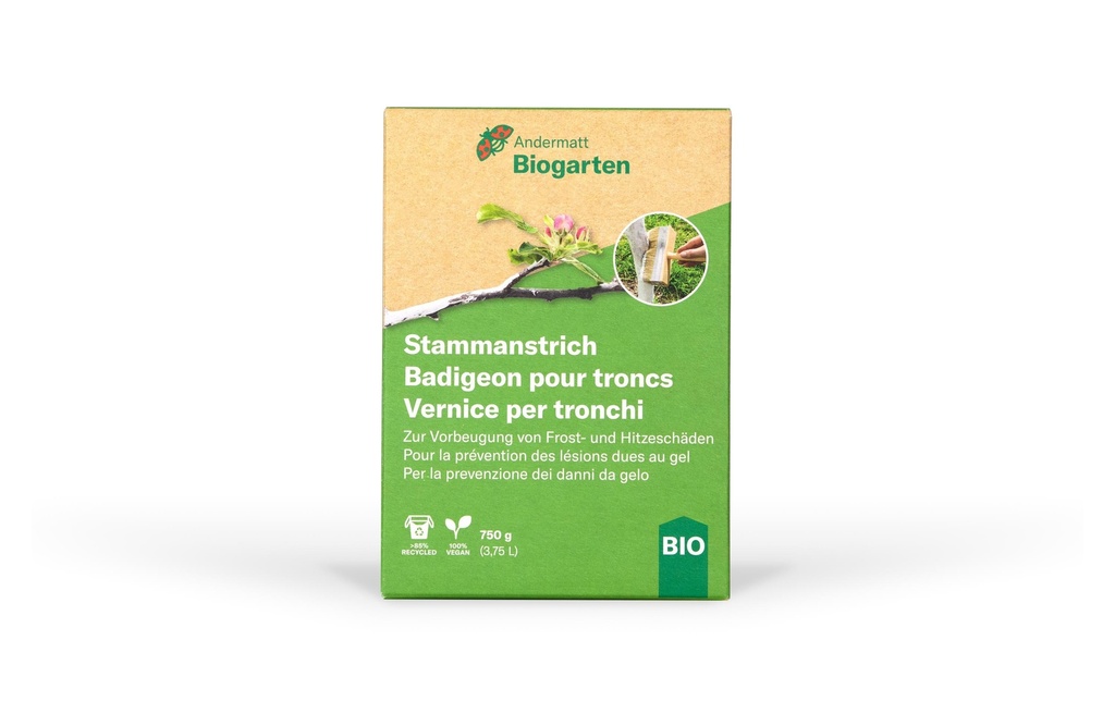 Andermatt Biogarten Protection des plantes Peinture BIO pour troncs, 750 g