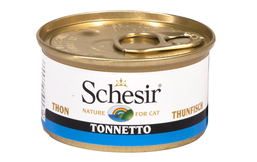 Schesir Alimentation humide Thon en gelée, 85 g