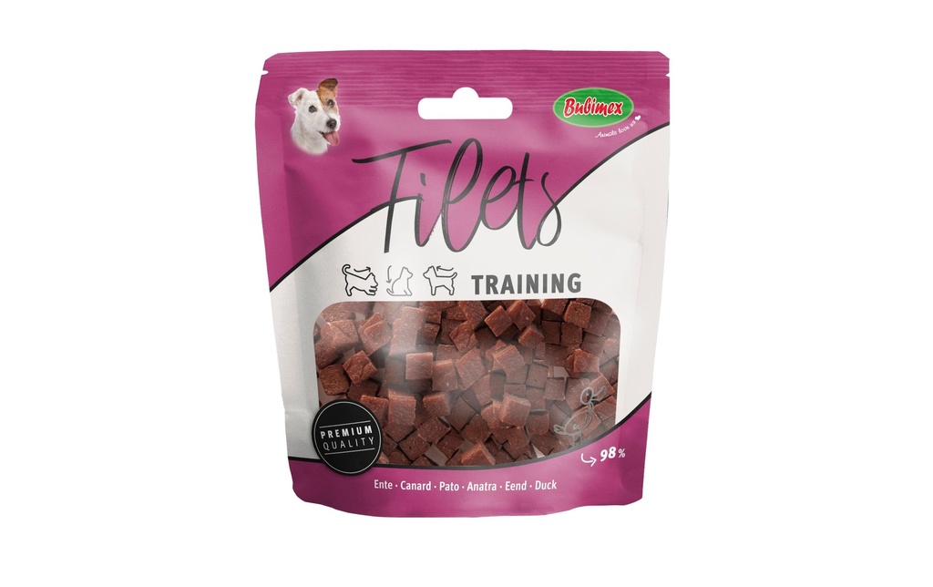 Bubimex Friandise Filets Training Canard, 50 g