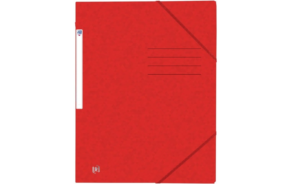 Oxford Portfolio à ruban élastique A4, rouge