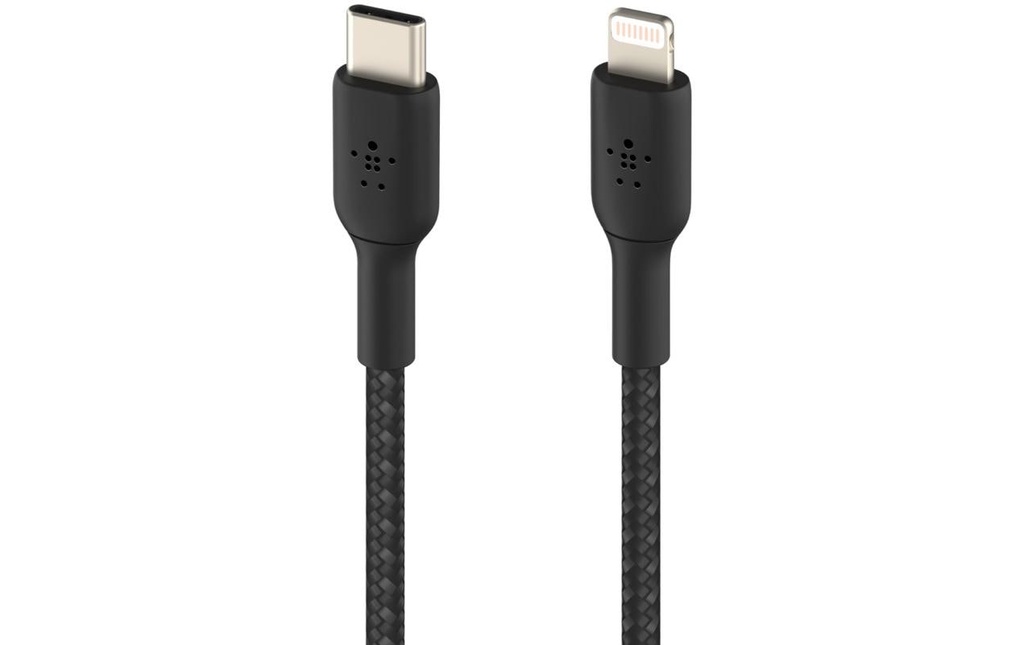 Belkin Câble chargeur USB Braided Boost Charge USB-C - Lightning 2 m
