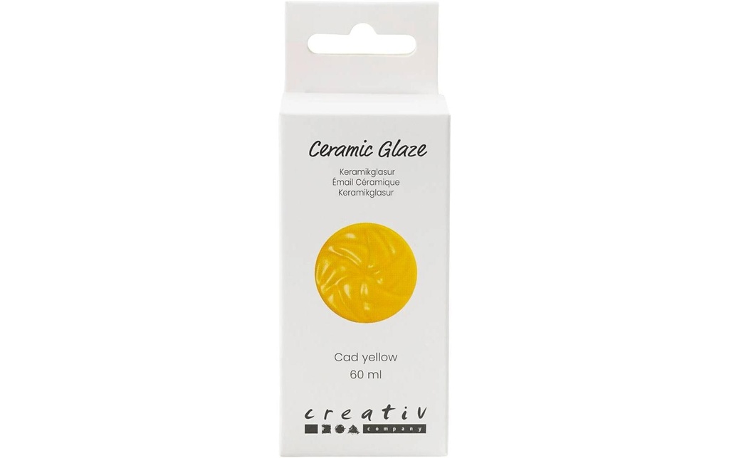 Creativ Company Émail céramique 984 - 1101 °C, 60 ml, Jaune
