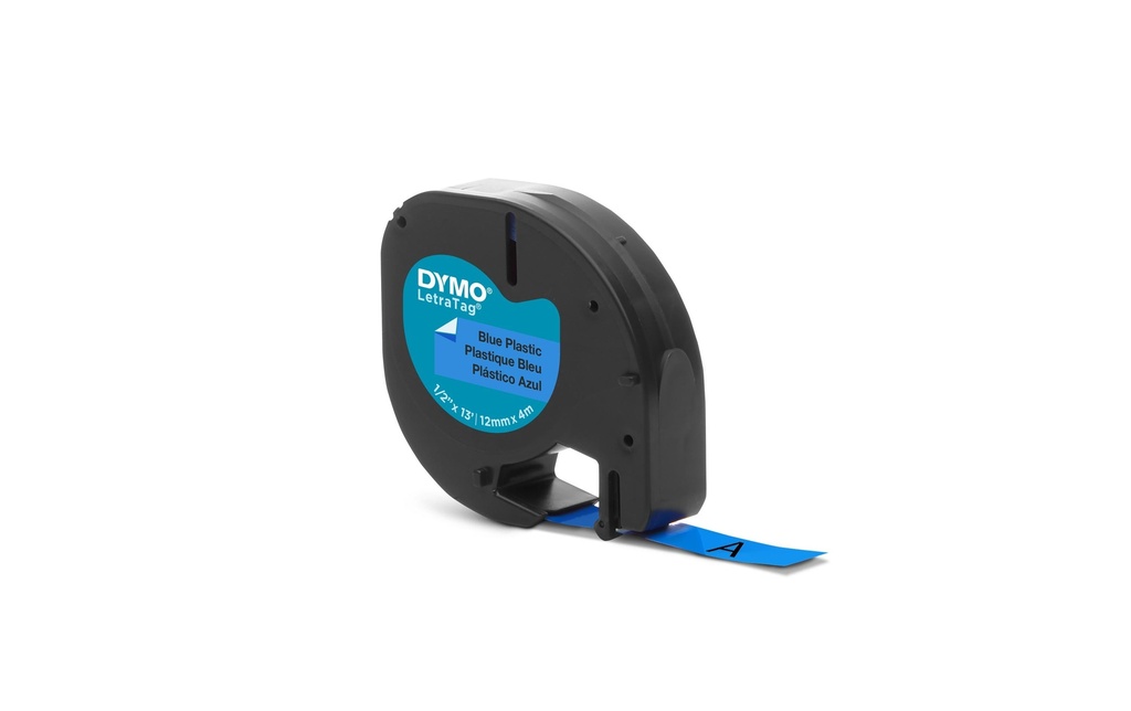 DYMO Dymo LT-ruban plast. 12mm bleu