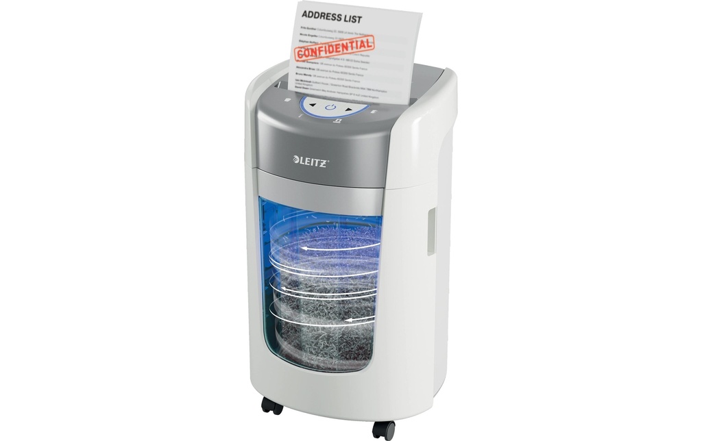 Leitz Bürogeräte Déchiqueteuse de documents IQ OptiMax Home Office 225 P-5, 15 l, blanc