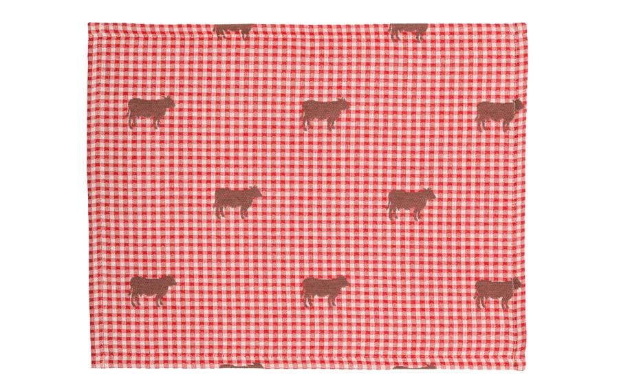 Hubatka Set de table Bella 35 cm x 45 cm, Rouge