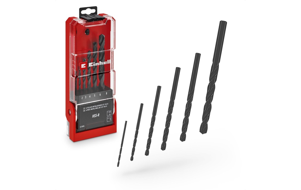 Einhell Kits de forets à métaux HSS-R 6tlg LS