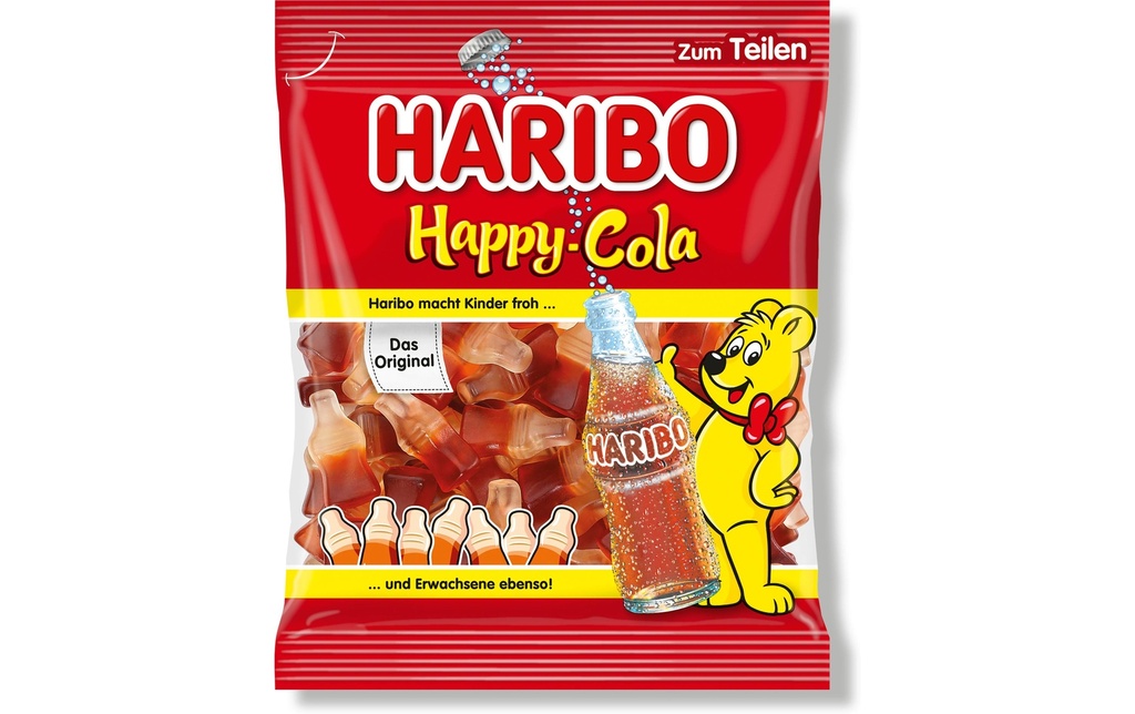 Haribo Bonbons gommeux Sachet Happy Cola 175 g