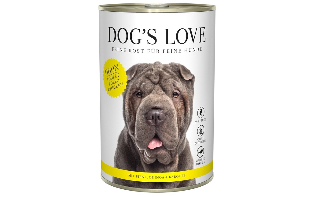 Dog's Love Alimentation humide Adulte poulet, 400 g