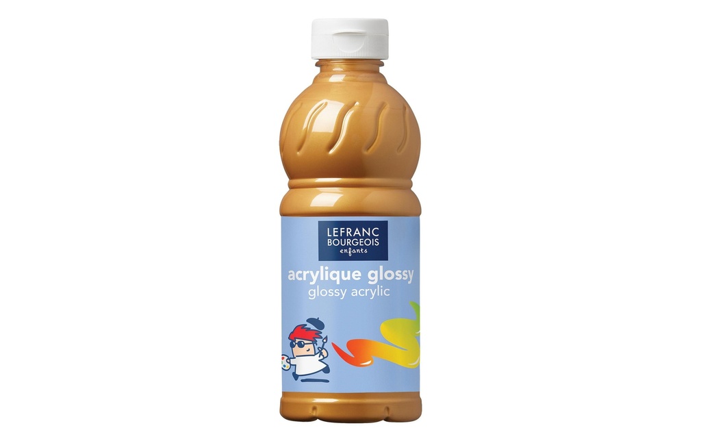 LEFRANC Peinture acrylique Glossy 500 ml, Doré