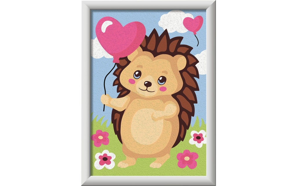 Ravensburger Peinture avec chiffres CreArt – Happy Hedgehog (hérisson heureux)