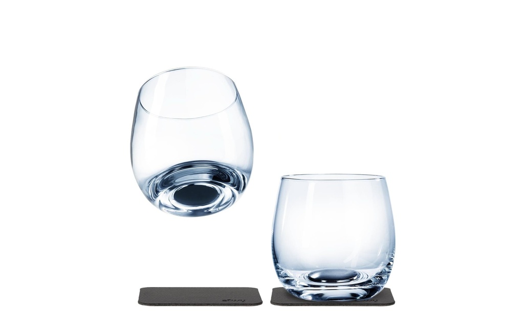 Silwy Verre à whisky d’extérieur Verres en cristal ensemble de 2