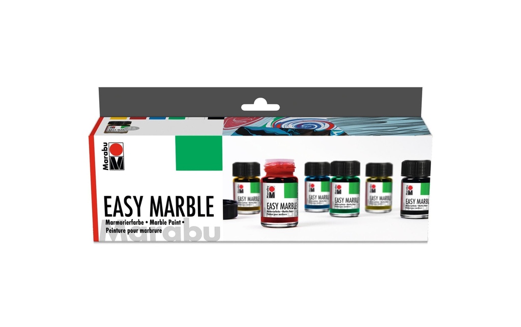 MARABU Peint.marbrée Easy Marble ass (90 pces)