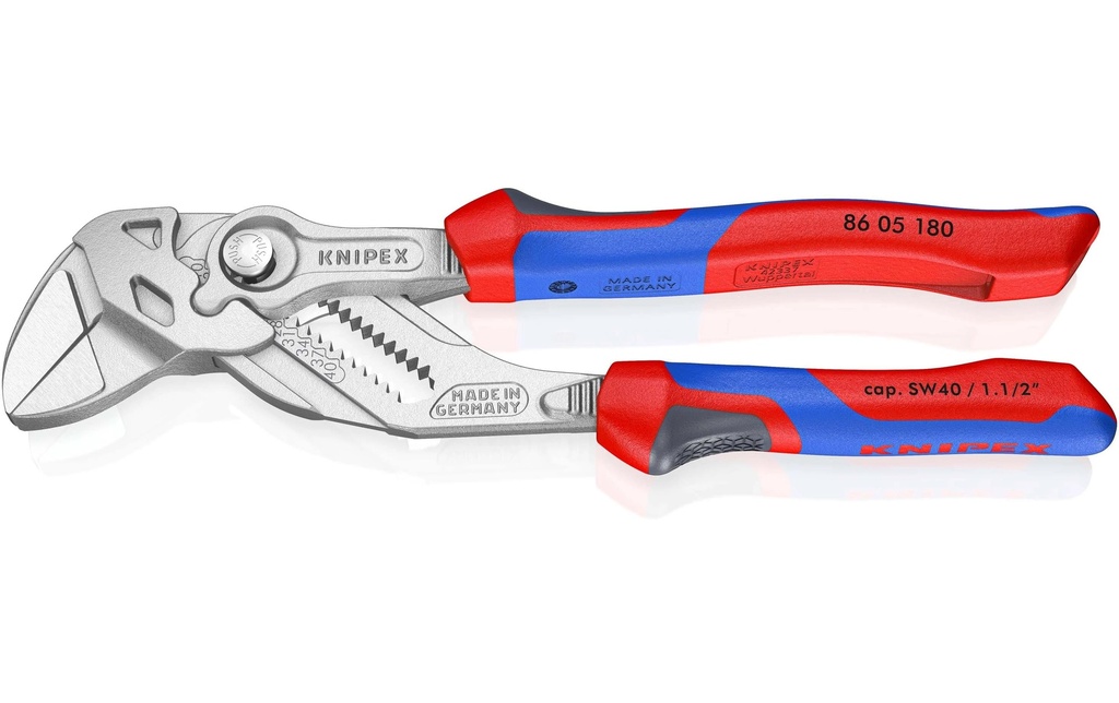 Knipex Pince-clé 180 mm Chromé avec gaines multi-composants