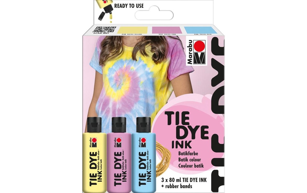 MARABU TIE DYE Batik Set3x80ml pastel (3 pces)