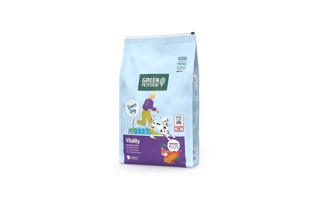 Green Petfood Alimentation sèche Vitality with Insects et Duck 7.5 kg