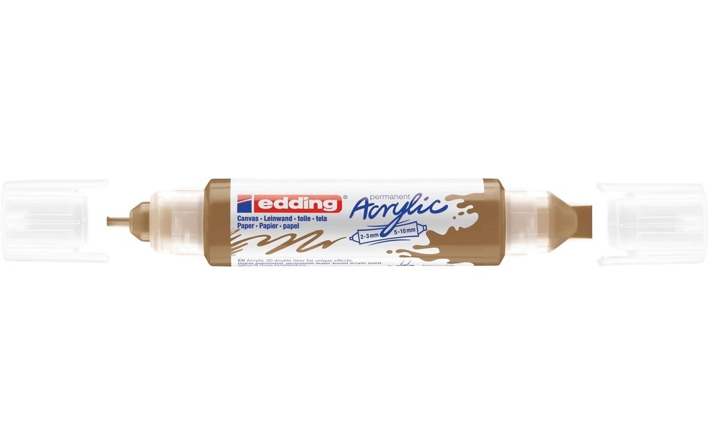 edding Marqueur acrylique 5400 Double Liner, Doré