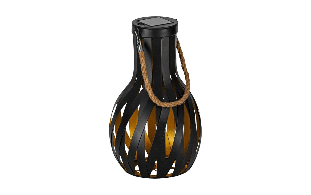 EGLO Leuchten Lanterne Solar, 27 cm, Noir/Doré