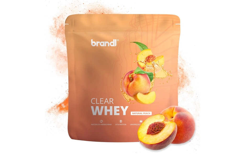 Brandl-Nutrition Poudre Clear Whey Pêche 800 g