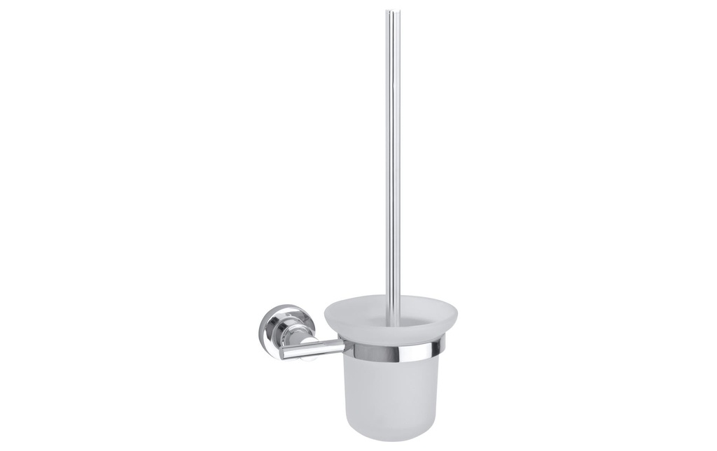 tesa Ensemble brosse WC Luup Argenté