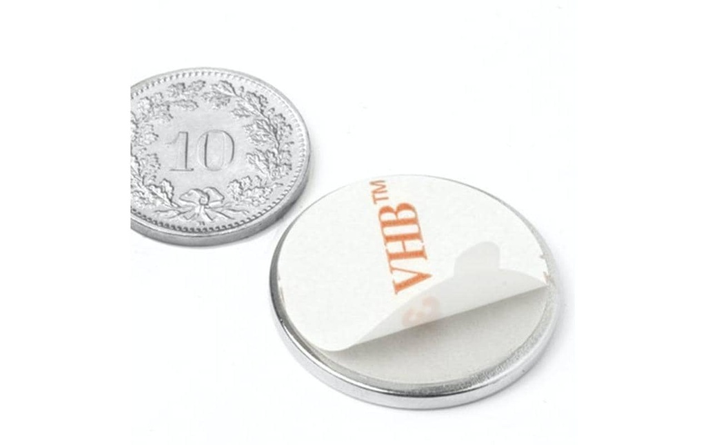 supermagnete Aimant 10 x 25 mm, autocollant