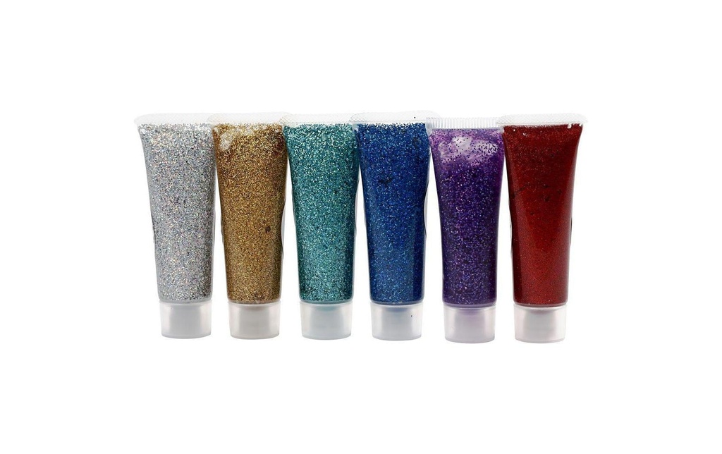 Eulenspiegel Couleur de maquillage Paillettes 6 x 18 ml