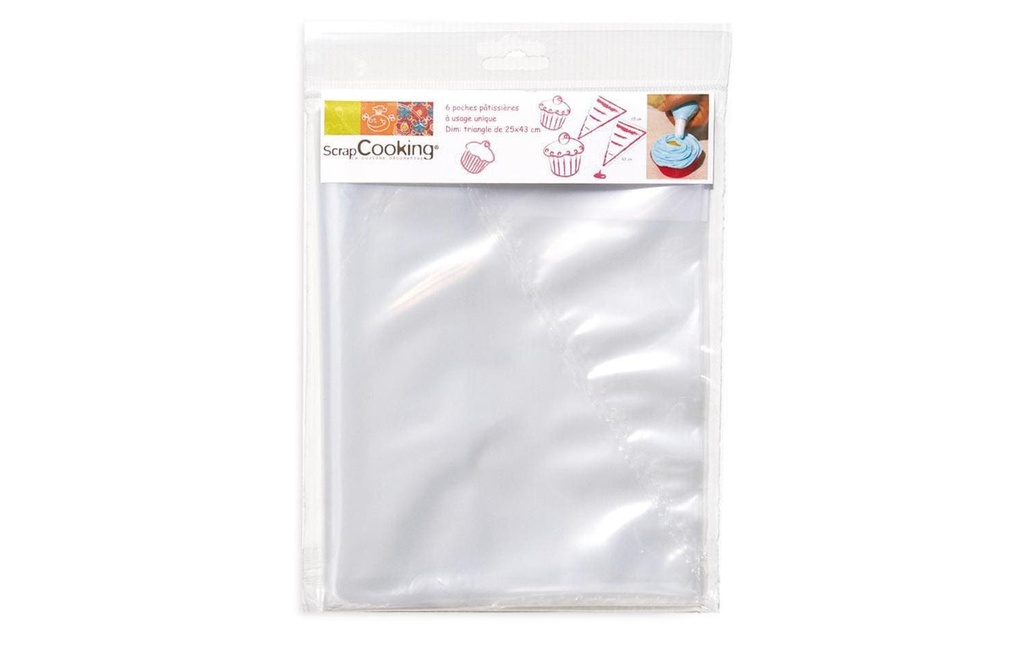 ScrapCooking Poche à douilles Jetable, 6 pièces